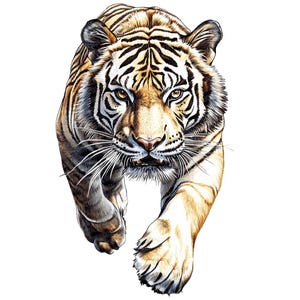 12x Tigre PNG Clipart, Set di Clip Art sulla fauna selvatica della giungla, Download digitale, Illustrazione di un grande felino stampabile, Artigianato di carta, Diari, Album di ritagli PNG
