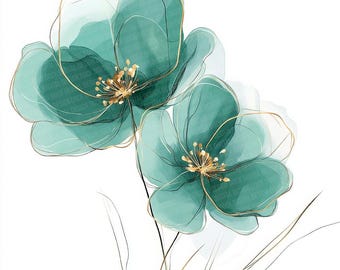 アクリル画 緑の花のデザイン 花の絵 風景画 アクリル画 原画 「タイサンボクの花」F3 - メルカリ