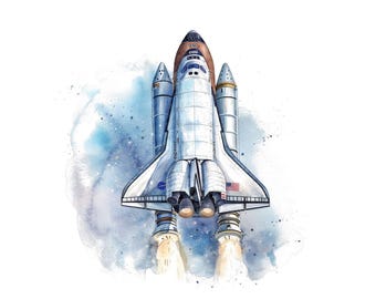 スペースロケット　アクリル画　原画 スペースシャトルアート、NASAロケット打ち上げアートセット12点、印刷