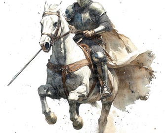 ヴィンテージ［馬に乗った騎士］19cm大皿 il_340x270.6218195191_r9kn.jpg