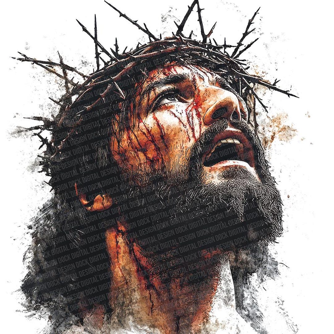 Jesus Crown of Thorns PNG Clipart, 12x Watercolor Religious Art Clip ...