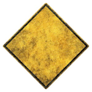 Vintage Diamond Sign PNG Clipart, 12x Retro Yellow Road Sign Clip Art ...