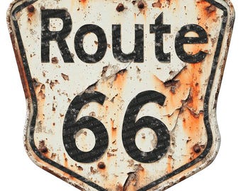 Route 66 vägskylt PNG clipart, 12x vintage motorvägsskylt clipart PNG, utskrivbar akvarell clipart, digital nedladdning, skräpjournalpaket