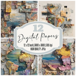 12x Atlas Shatter Mix Junk Journal Paper Digital Paper Pack Vintage World Map Textured Backgrounds Paper Ephemera Digital Download