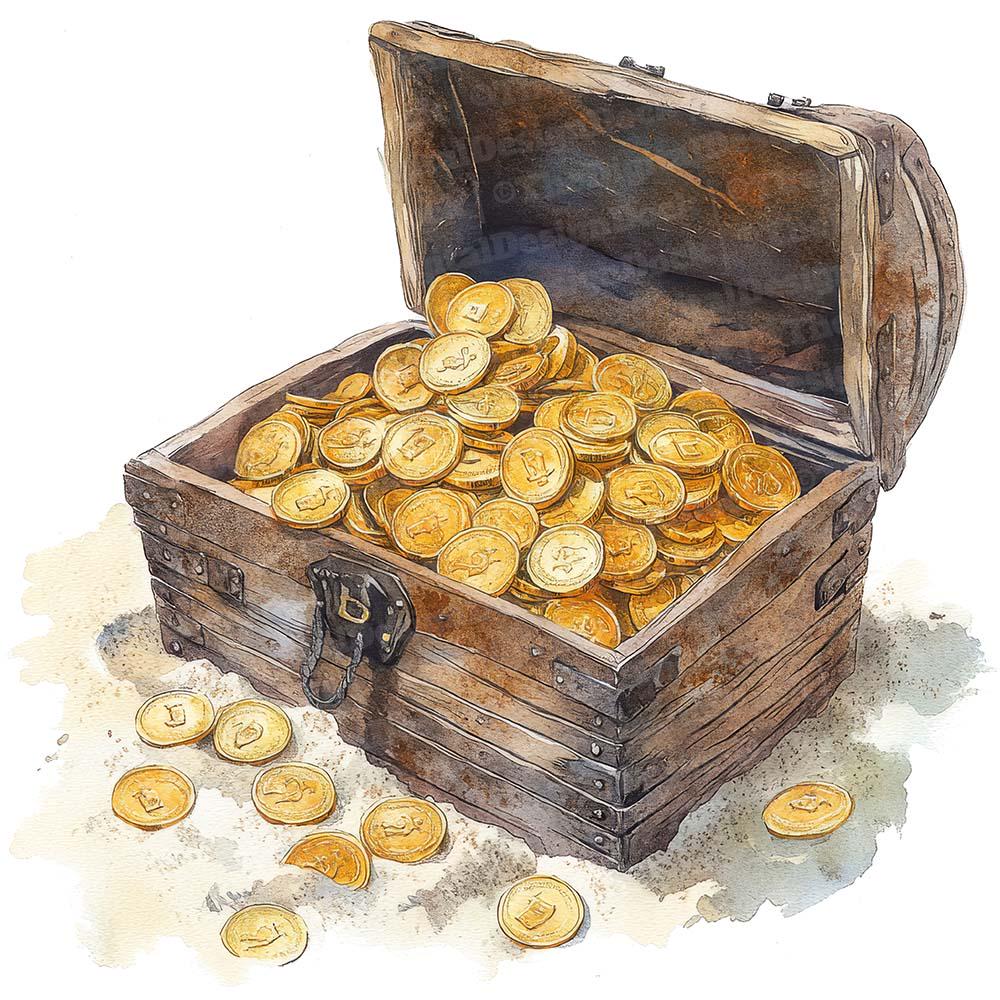 ビーチの宝箱のクリップアート、12 枚の金貨のクリップアート セット、印刷可能な海賊のクリップアート、ペーパー クラフト、デジタル  ダウンロード、ジャンク ジャーナル バンドル - Etsy 日本, image size:1000x1000