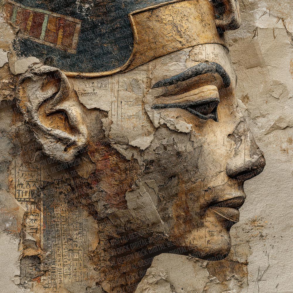 Retro Egyptian Relic Digital Paper Pack 12 Ancient Collage Junk Journal ...