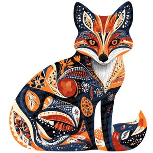 Imágenes prediseñadas de zorro PNG, 12 ilustraciones abstractas de zorros coloridos, conjunto de imágenes prediseñadas imprimibles, descarga digital, manualidades de papel, paquete de diario basura
