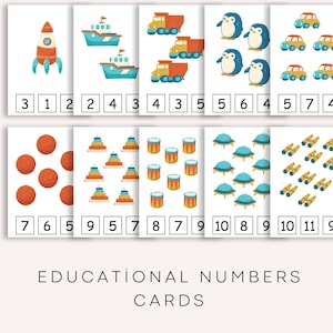 Colorful Number Matching Worksheet, Number Matching Game, Number Matching Printable, Home School Printable, Number Printable Game, Learning