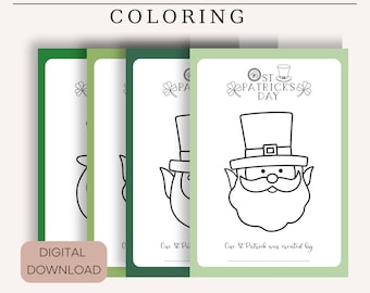 St. Patrick's Day Preschool Game, Preschool Worksheets, Preschool Printable Game, Homeschool, St. Patrick's Coloring Worksheet