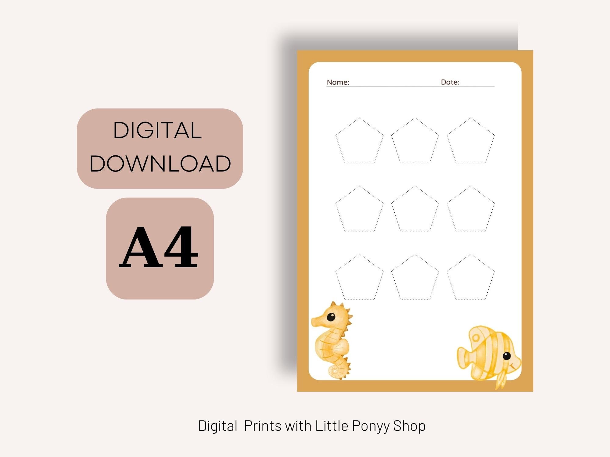 Preschool Line Tracing Worksheets Lines Trace Pages - Etsy