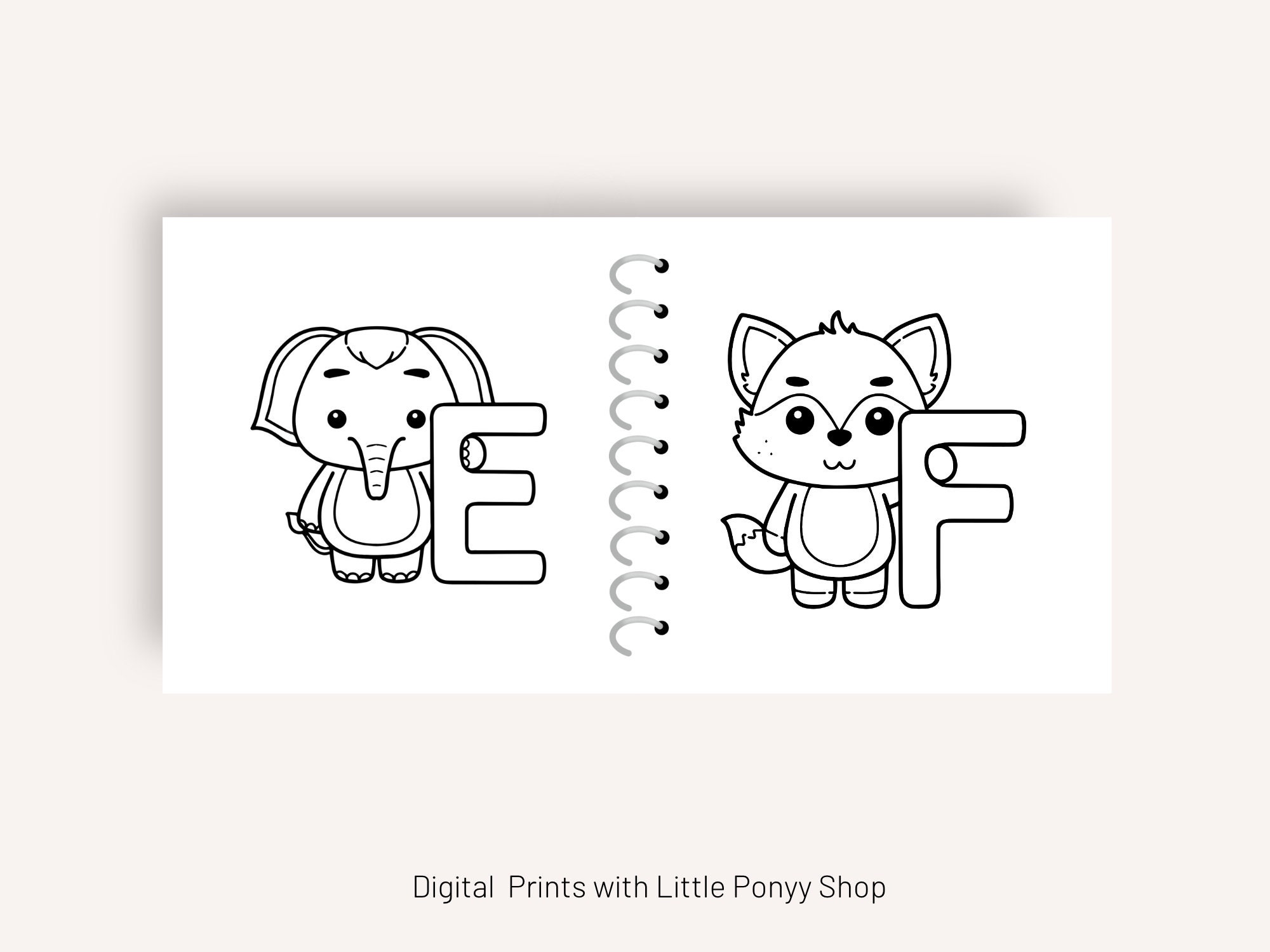 Alphabet Coloring Book for Kids Educational Alphabet Coloring ...