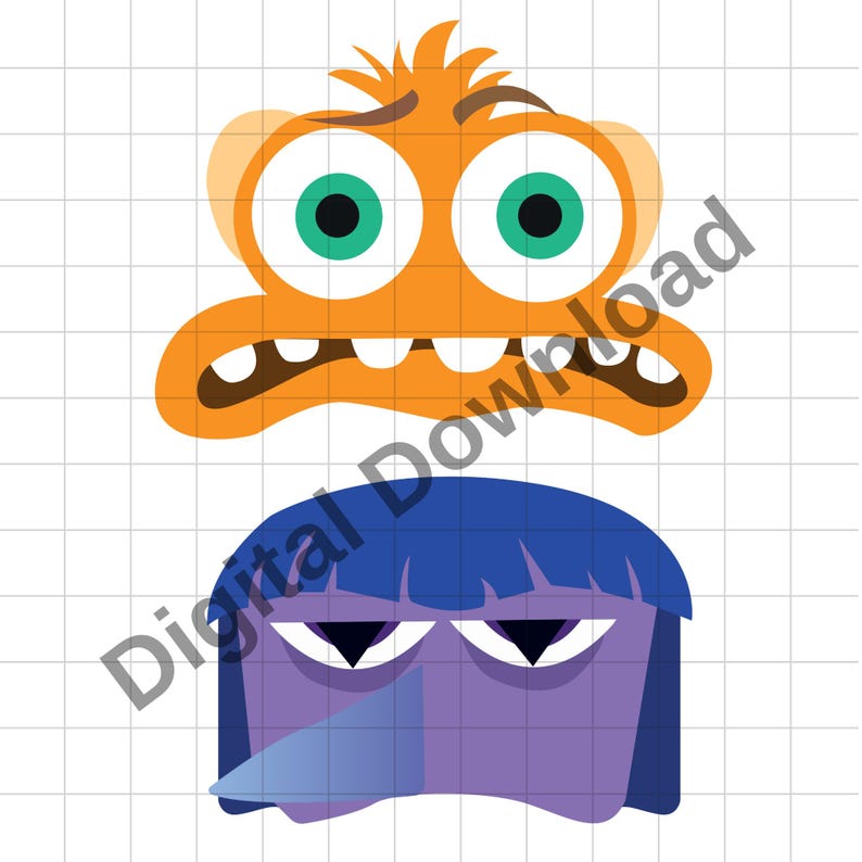 Printable Inside Out All Characters Masks , Inside Out 2 , Inside Out 2
