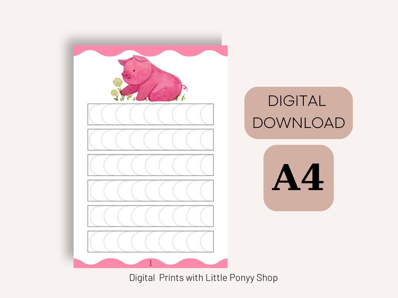 Printable Preschool Line Tracing Worksheet Kindergarten Curriculum ...