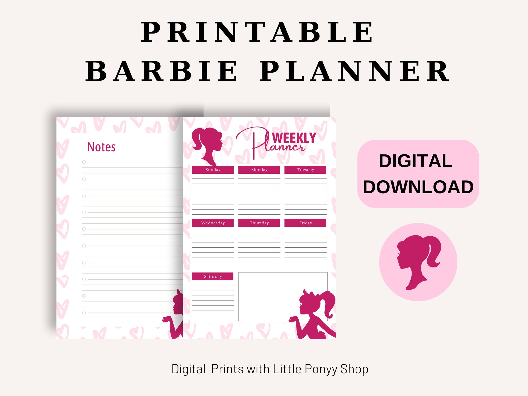 Barbie Printable Kids Weekly Schedule Home School Weekly Schedule Barbie printable kids weekly schedule home school weekly schedule