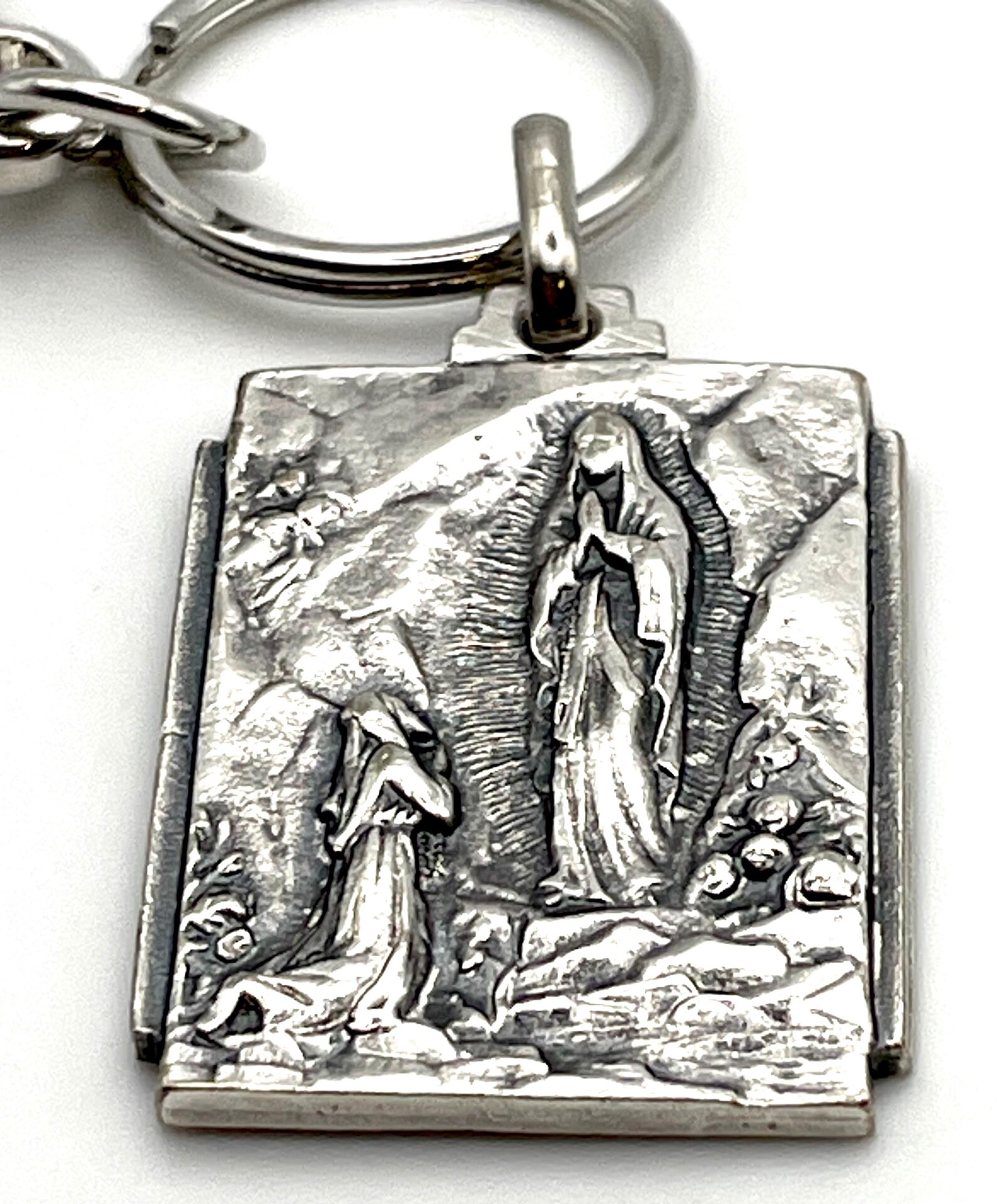 Our Lady of Lourdes + Saint Bernadette Catholic Devotional Medal ...