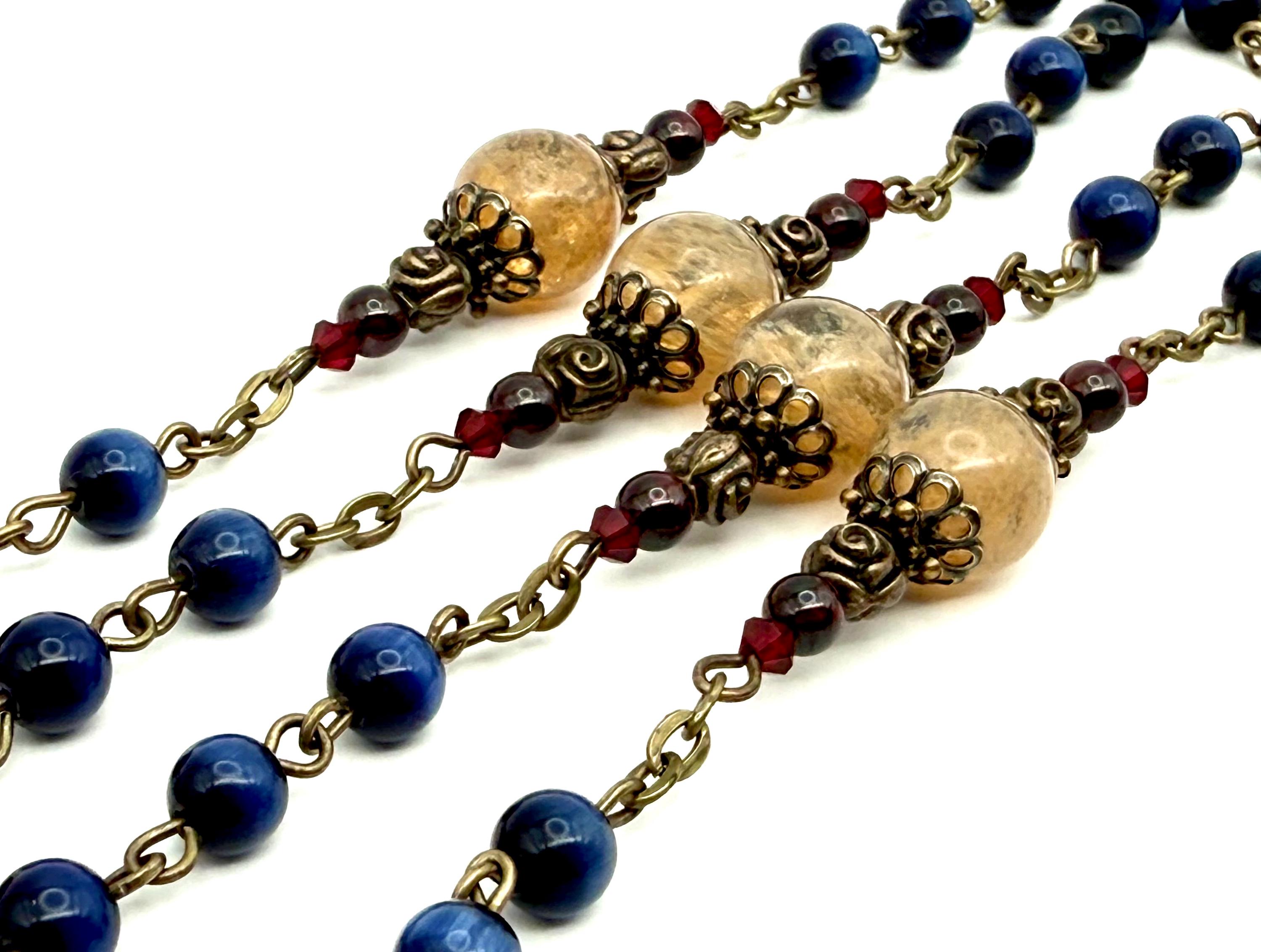 Vintage Center Immaculate Heart of Mary Heirloom Rosary | Tertium ...