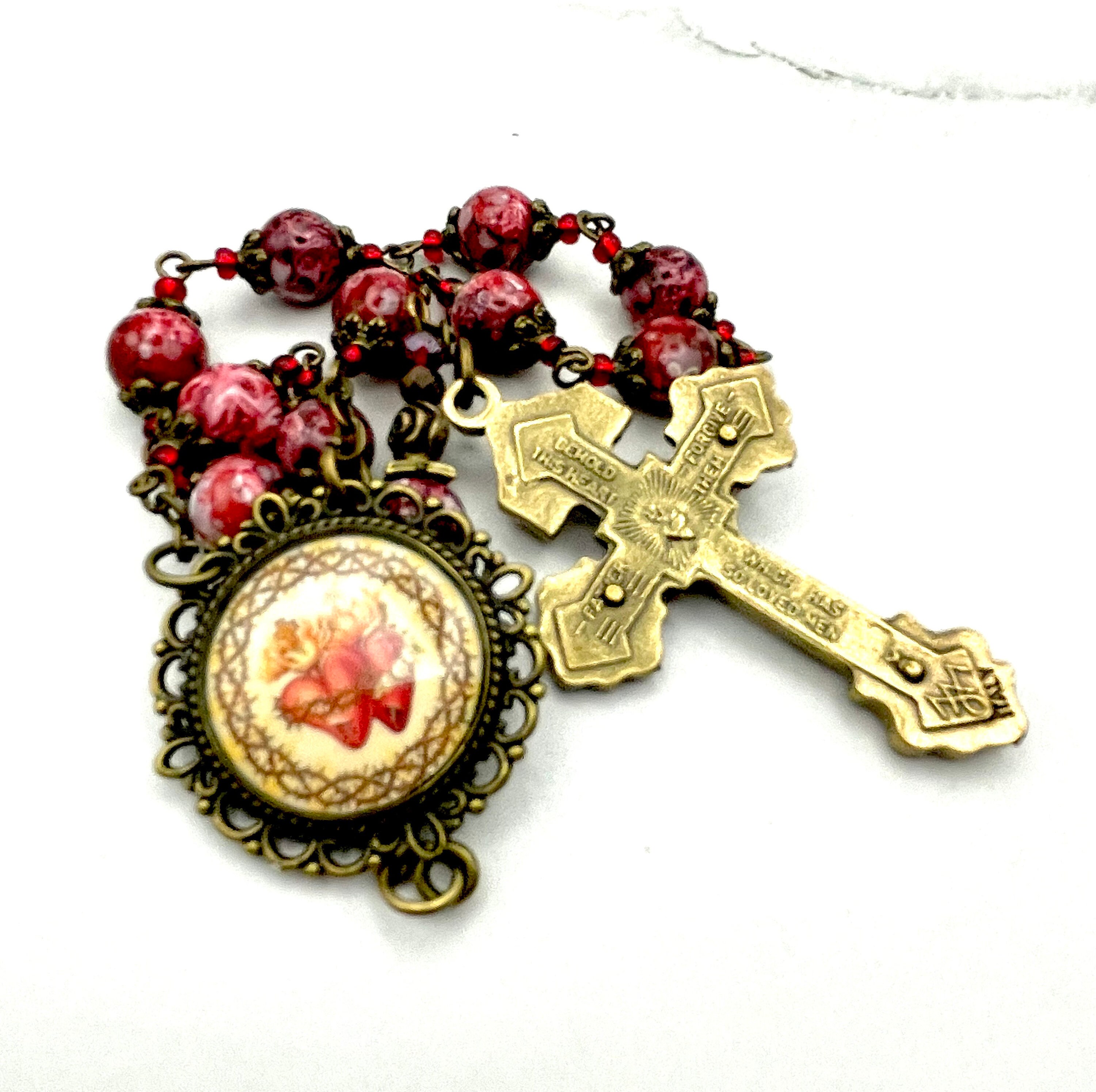 Double Sacred Heart- Immaculate Heart of Mary + Sacred Heart of Jesus ...