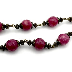 One Decade Ruby Heirloom Quality Ruby Gemstone Single Decade Rosary | Stunning ...