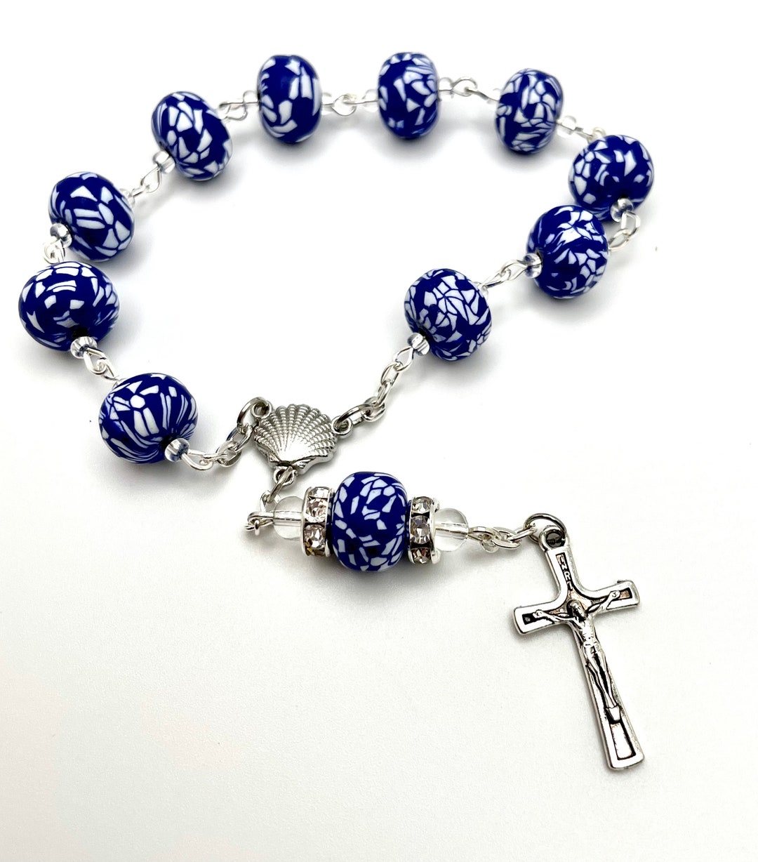 James Disciple Shell Saint James the Greater Scallop Shell Fatima Crucifix One Decade Pocket ...