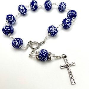 Saint James the Greater Scallop Shell Fatima Crucifix One Decade Pocket Rosary- Pilgrimage, Camino, Apostle, Our Lady of Fatima, Baptism