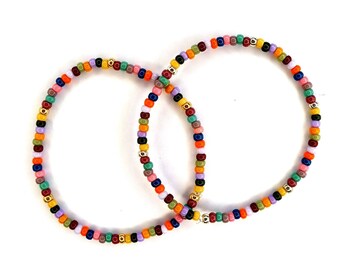 Multicoloured bracelet | beaded bracelets | handmade | colourful | seed beads