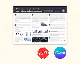 Scientific Conference Poster Template Powerpoint to Present Your