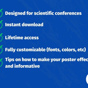 Academic Poster Template PowerPoint to present your research ideal for PhD presentations, scientific posters A0 Landscape image 4