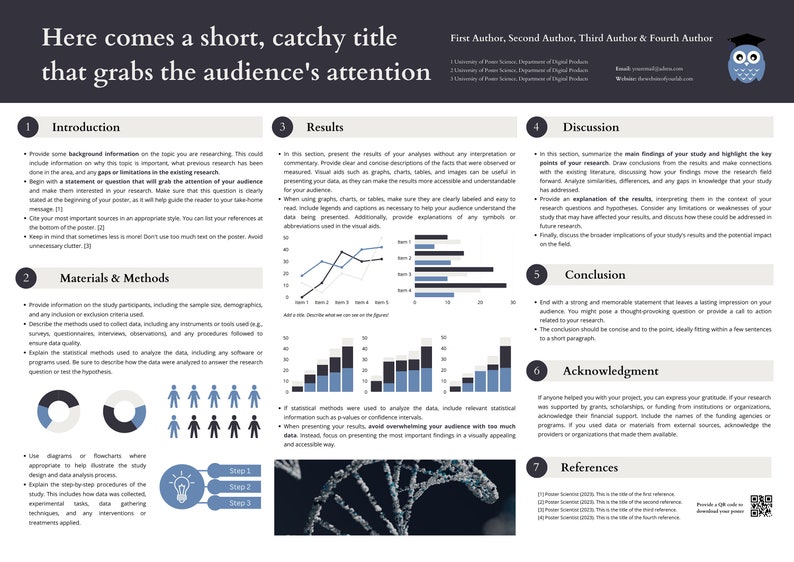 Scientific Conference Poster Template Canva to Present Your Study in Scientific Conference Poster Template Canva to Present Your Study in