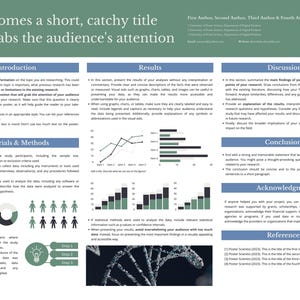 Scientific Poster Template Canva to Present Your Research Study A0