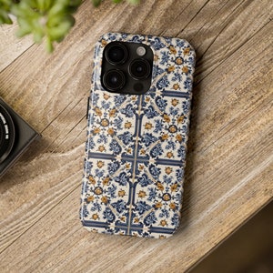 Azulejo Tile iPhone Hülle, Orientalisches Design, stoßfest