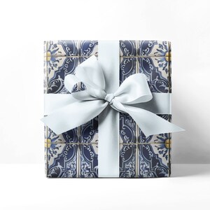mediterranean wedding gift wrapping paper