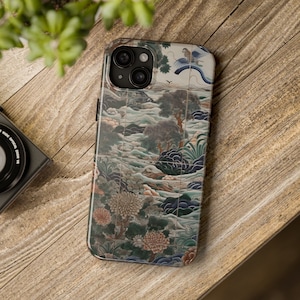 oriental vintage landscape iphone cover, phone case