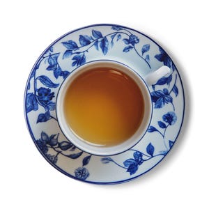 Ceramic Coaster - Tea Cup Design, Novelty Drink Holder, Tea Lover Gift, Coaster Gift, Kitchen Decor, Housewarming Present, Table Protector