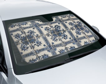 Pare-soleil pour voiture au design azulejo