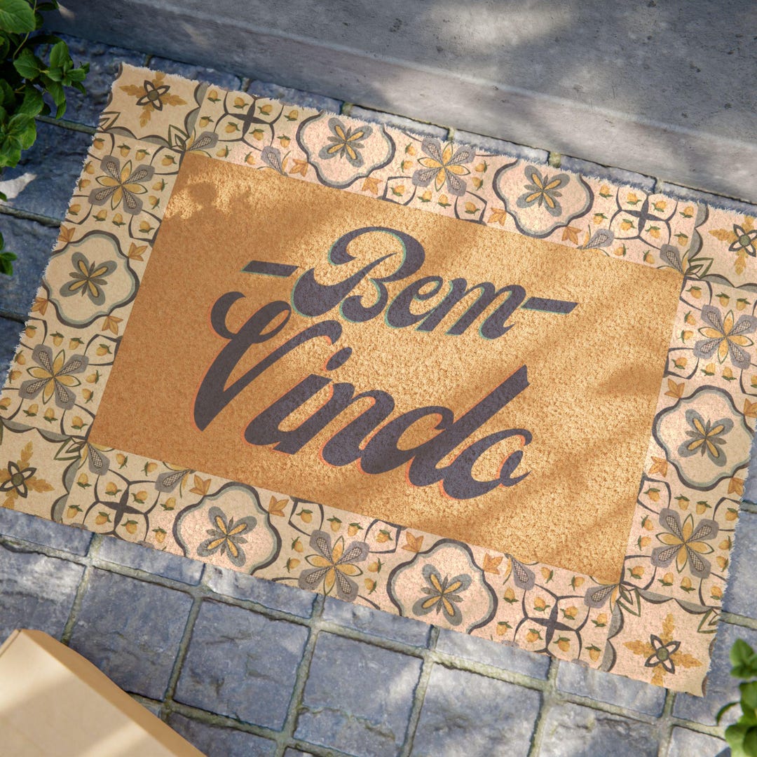 Portuguese Welcome Mat, Entryway Rug, Eco-friendly Coconut Doormat ...