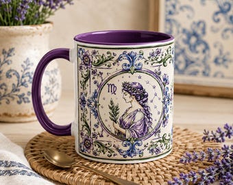 Personalized Zodiac Mug with Name, Custom Astrology Coffee Mug
