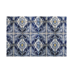 Gift Wrapping Paper With Antique Tile Pattern