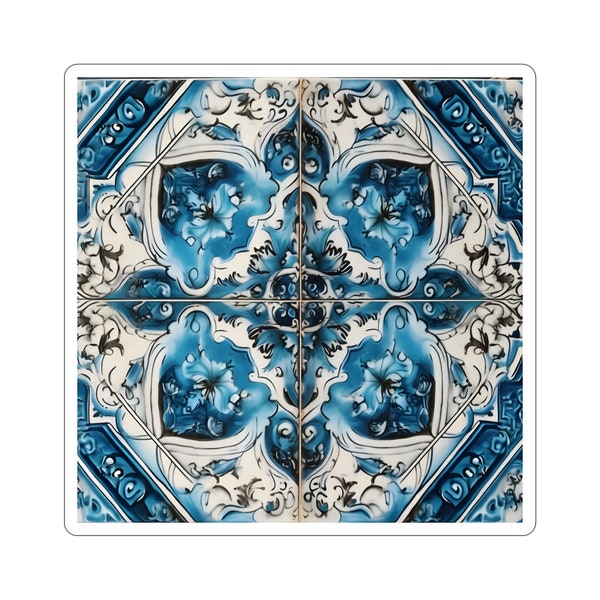 Azulejo Blue Tile Stickers