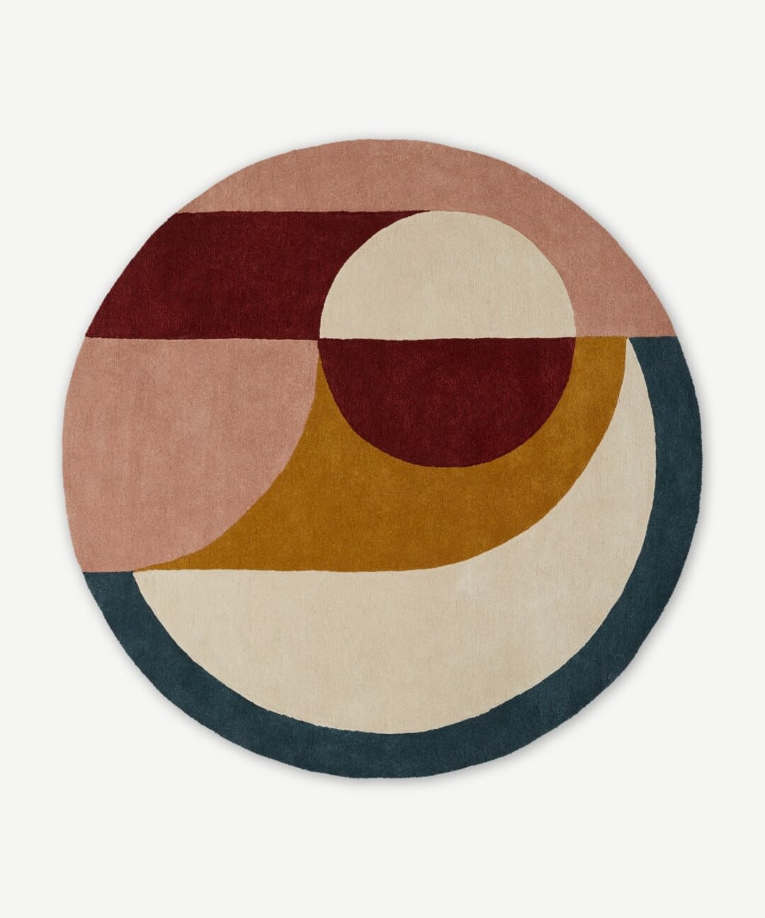 Hand Tufted Round Wool Area Rug for Home , New Home Gift ,home