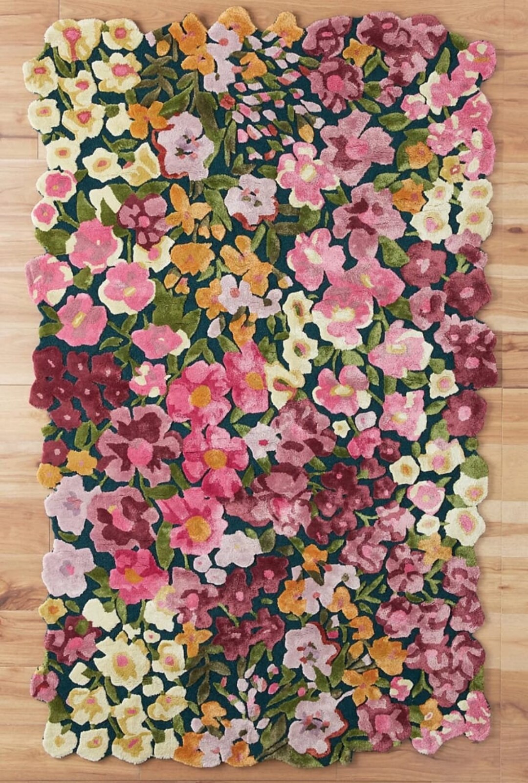 Cassia Floral Hand Tufted Multicolored Rug for Home , New Home Gift