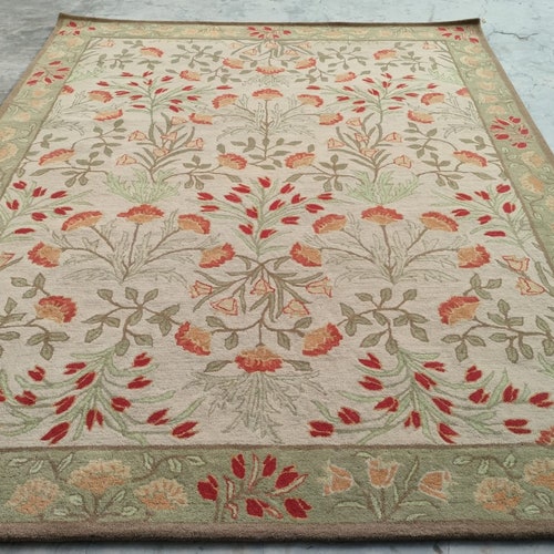 Multi Adeline Hand tufted floral wool area rug for home , New home gift ,Home decor Rugs ,Handmade rugs