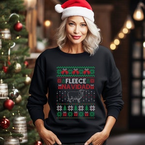 Fleece Navidad Sweater Etsy