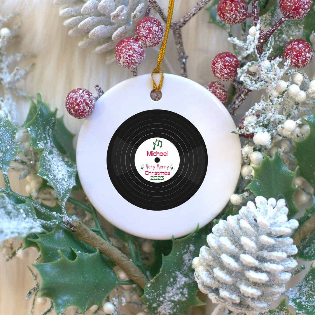 Vinyl Record Christmas Ornament Custom Christmas Ornament Etsy