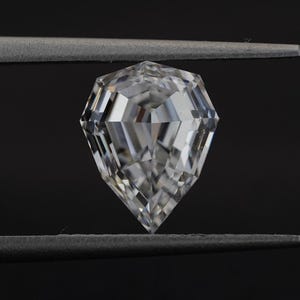 0.25 - 3.00 CT Step Pear Cut Lab Grown Diamond, Unique Lab Created Diamond, CVD Loose Diamond For Pendant and Ring, Eco-Friendly Diamond