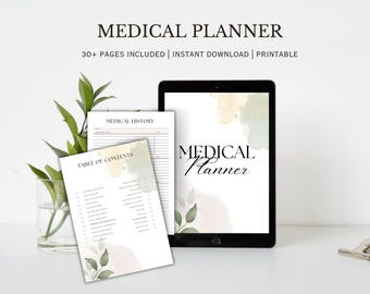 Familien Arztplaner Printable: Gesundheit Ordner Bundle (Digitaler Download)