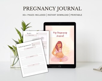 Digitaler Schwangerschaftsplaner: Ausgabentracker & Journal (PDF)