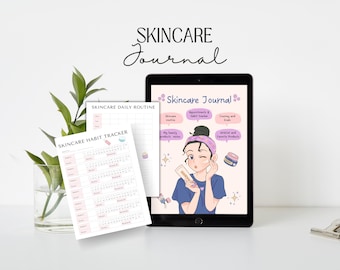 Hautpflege Routine zum Ausdrucken: Beauty Planer, Tagesplaner (PDF)