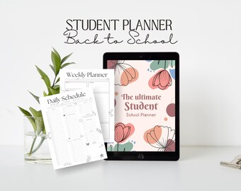 Ausdruckbarer Studenten Kalender: Akademische Tagesübersicht, Wochenübersicht (digitaler Download)