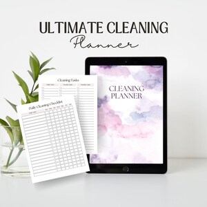 ADHD cleaning bundle, Cleaning Planner, Cleaning Checklist, Cleaning Schedule, House Cleaning Planner, Cleaning service printable, Declutter