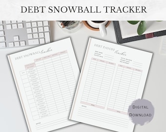 Debt Snowball Tracker: Payoff Planer, Budgetierung (PDF Download)